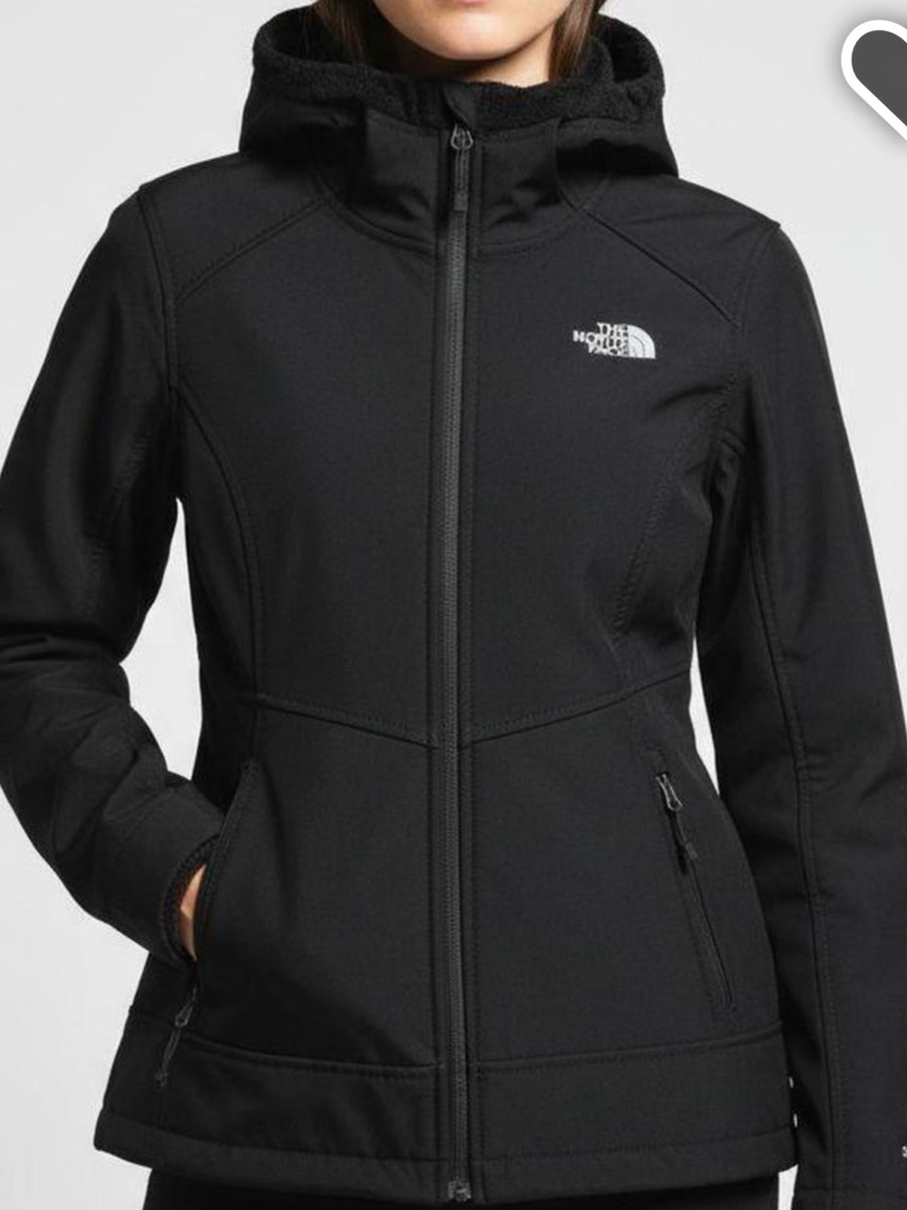 The North Face Women’s Black Hooded Softshell Jacket